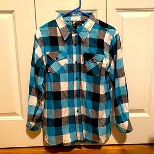 OCEAN CURRENT Boys Checkered Flannel